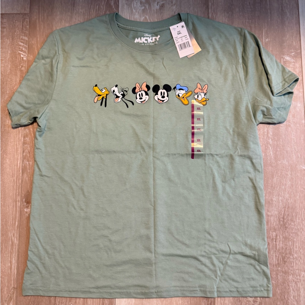 Green Mickey Mouse Character T-Shirt Disney women’s xxl